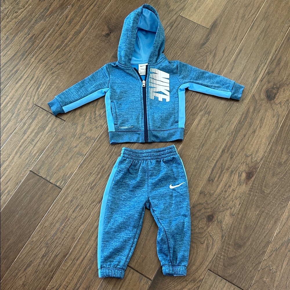 Nike Blue and Light Blue Toddler Tracksuit